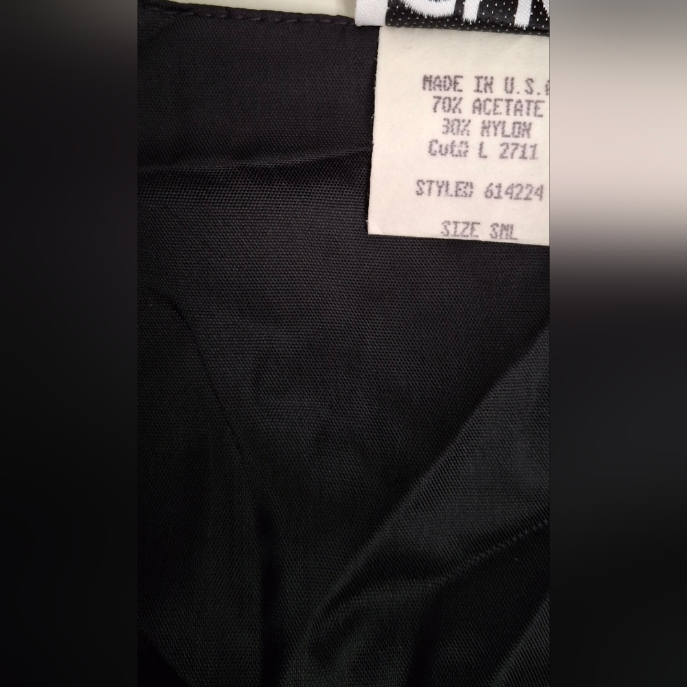 Clio vintage corduroy black/golden vest size   s/m‎ luxury night out custom - Picture 5 of 8